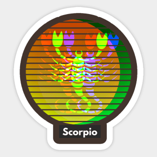 SCORPIO zodiac birthday Sticker